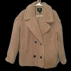 House of Harlow 1960 Tan Pea Coat Size Small